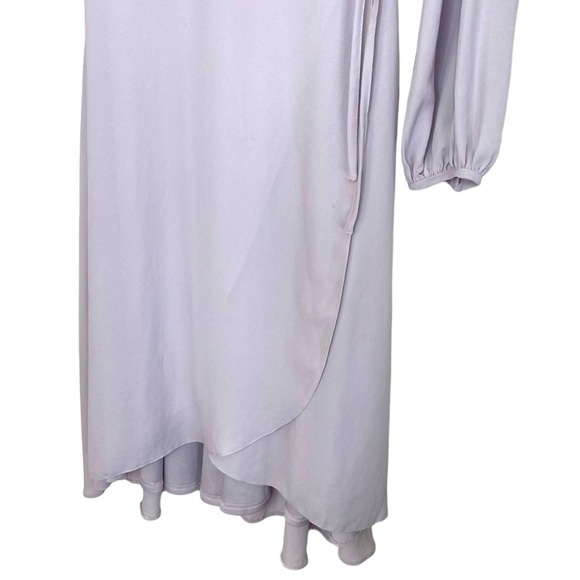 Asos Long Sleeve Wrap Style Midi Dress - Picture 4 of 12